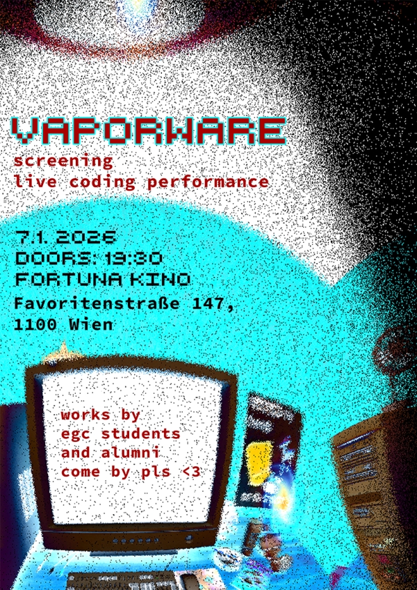 Film screening poster Vaporware