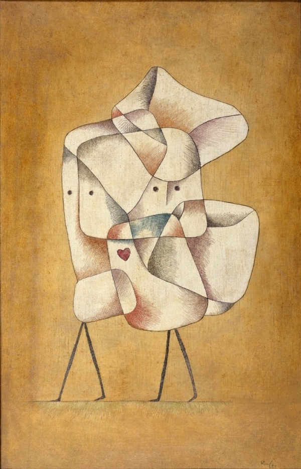 Malerei in beige und Brauntönen des Malers Paul Klee