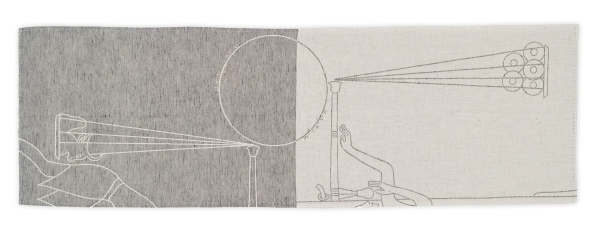 Jenni
                                          Tischer, Circuit of (Re-)Production (Dishcloth), 2024, Kunstsammlung und Archiv, Inv. Nr. KM 8990, Foto: Dominik Buda 