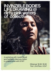 Eventposter Invinzible Bodies Life Drawing 2026