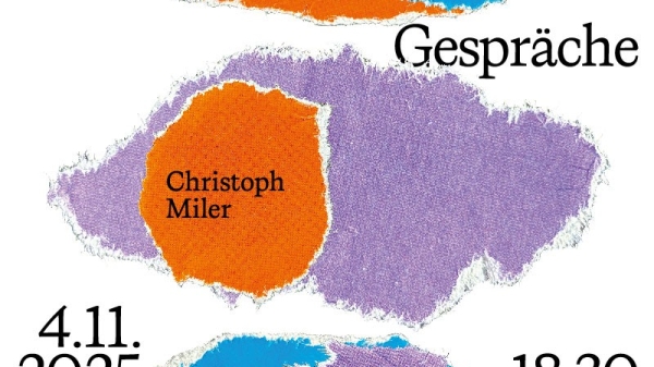 Veranstaltungsplakat Studio Gespräche Klasse für Ideen 2025