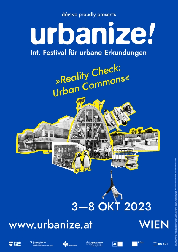 Poster of the urbanize! Festival 2023.
