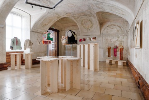 Installation view Textile Transfers