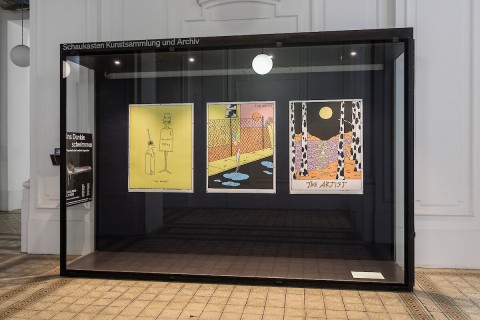 Showcase #11 Anna Haifisch The Artist, in the context of the exhibition Ins Dunkle schwimmen