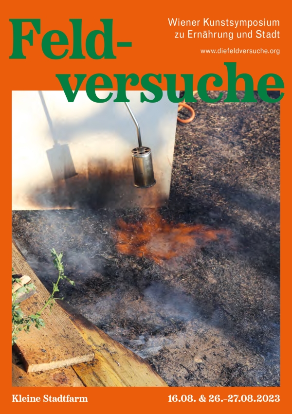 Flyer of the Symposium Feldversuche. 
