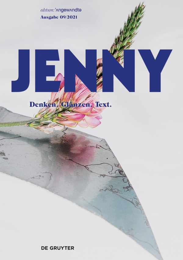 Buchcover: JENNY. Ausgabe 09 Denken. Glänzen. Text.
